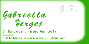 gabriella herget business card